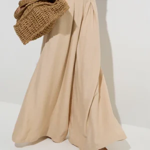 LOV Beige High-Rise Palazzos