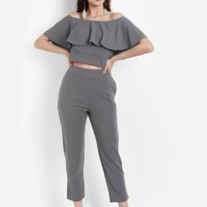 BROADSTAR Women's Solid Co-Ord Set